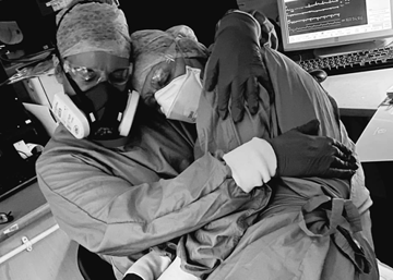 Candid photograph showing the pain and grief of working in critical care goes viral