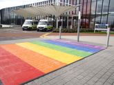 First NHS Rainbow crossing in Nottinghamshire opens at Sherwood Trust