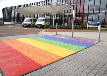 First NHS Rainbow crossing in Nottinghamshire opens at Sherwood Trust