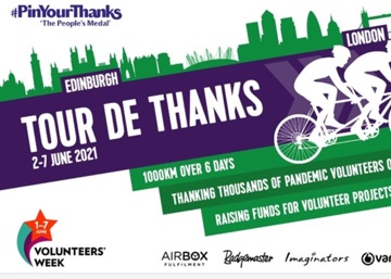 ‘Tour de Thanks’ delivering a heartfelt thanks to Nottinghamshire Covid volunteers