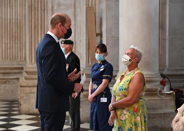 Sherwood domestic celebrates NHS 73rd birthday with HRH Prince William and the Prime Minister