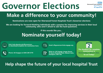Members of the public are invited to help shape the future of Sherwood Forest Hospitals Trust