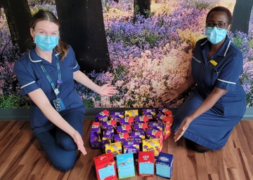 Kind-hearted school pupils donate Easter eggs to siblings of new born babies