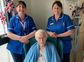 Hospital staff help patient celebrate 103rd birthday