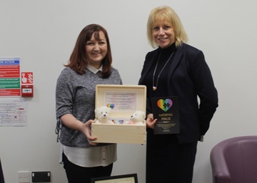 Memory boxes to help grieving families donated to Sherwood Forest Hospitals