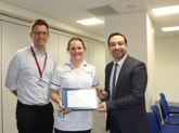 SFH Radiographer gets recognition for dedication and hard work