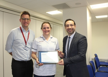 SFH Radiographer gets recognition for dedication and hard work