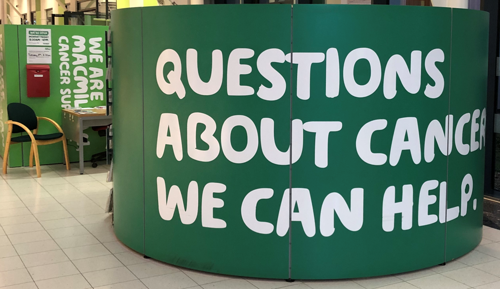 Image of the Macmillan Cancer Information and Support Centre at King's Mill Hospital