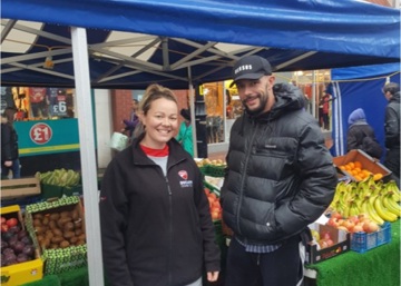 Newark Hospital welcomes fruit and veg stall pitching up to offer a healthier way of life