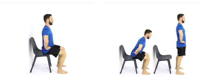 Standing from a chair