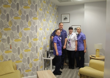 Hospital staff raise money and revamp relaxation room in their own time