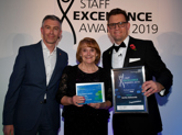 Stroke activities coordinator chosen by patient wins hospital award for going the extra mile