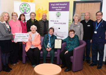 Hospital appeal for new scanner hits £450,000 thanks to donation from breast cancer support group