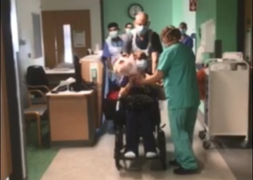 NHS Employee thanks staff at hospital Trust for saving her life