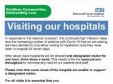 Compassionate visiting policy changes