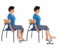 Massage using a ball or frozen bottle water
