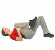 Lying on your back