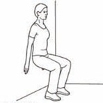 Wall squat
