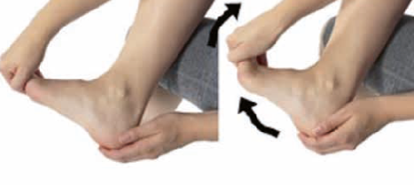 Plantar fascia stretch while sitting