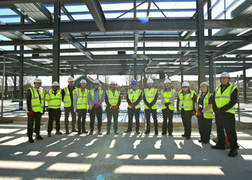 Final steel beam marks major milestone in Mansfield Community Diagnostic Centre build