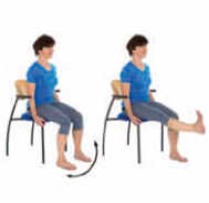 Straight leg raise (sitting)